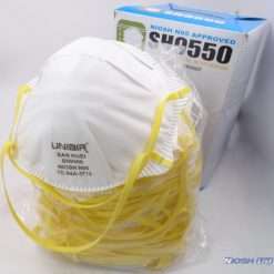 NIOSH Approved SH9550 N95 Mask San Huei UNIAIR 17 n95, p95, cdc n100 best n95 niosh n95, mask, cup, niosh certified equipment list pdf features specification san huei sh9550 headband industrial niosh buy