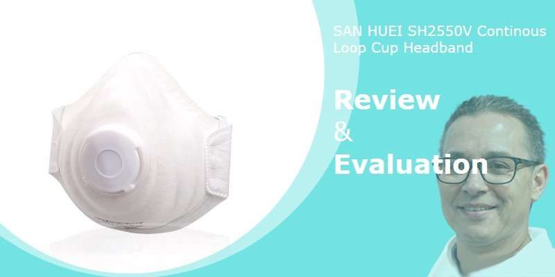 n95 p95 star, p100 niosh mask best , niosh respirator mask, niosh masks cdc list prd san huei sh2550v continous loop cup headband