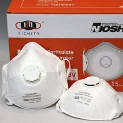 NIOSH Approved YICHITA YQD8008V Valved N95 Mask 11 niosh standards, covid, p99, n95 mask for equipment cdc niosh list, cdc approved maskpirce, respirator cdc niosh face mask, box view yichita yqd8008v noish 6004 supply